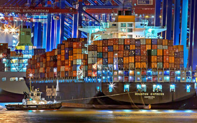 Międzynarodowy fracht morski kontenerowy